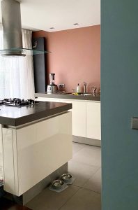 keukeninspiratie met kleur op de wanden