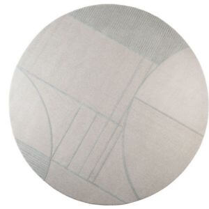 Zuiver Bliss Rond Vloerkleed '240 GrijsBlauw