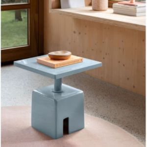 Zuiver Chubby Bijzettafel Vierkant 40x40 cm Blauw